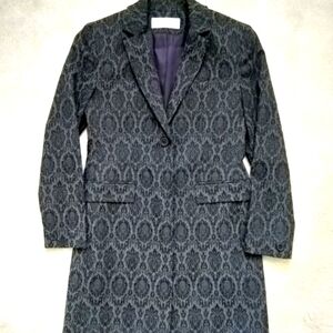 Damask coat Jones NY grey & black